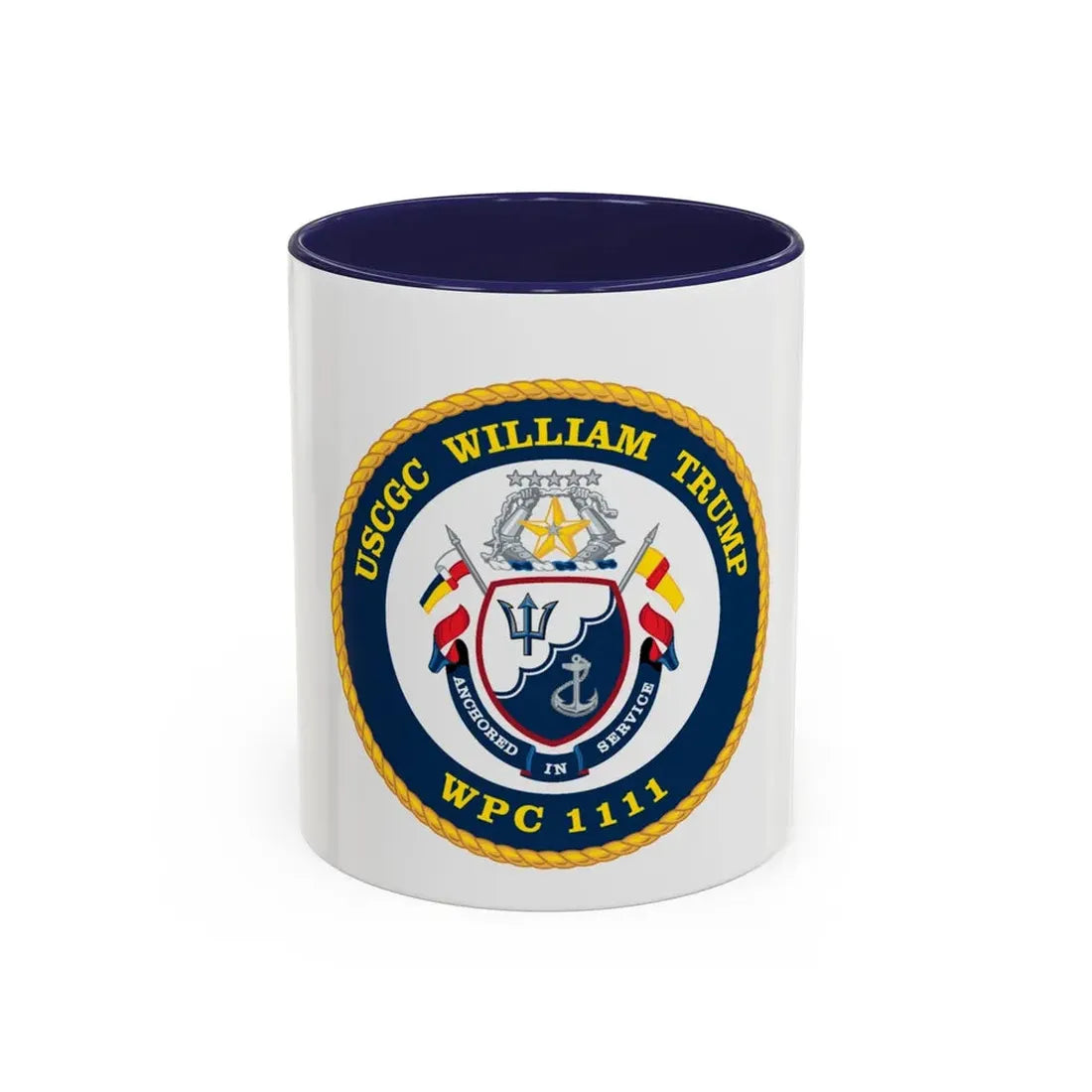 USCGC William Trump WPC 1111 (U.S. Coast Guard) Accent Coffee Mug 11oz Navy - Go Mug Yourself