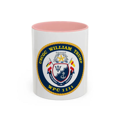 USCGC William Trump WPC 1111 (U.S. Coast Guard) Accent Coffee Mug 11oz Pink - Go Mug Yourself