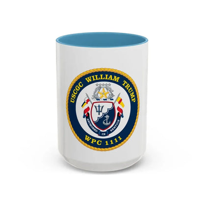 USCGC William Trump WPC 1111 (U.S. Coast Guard) Accent Coffee Mug 15oz Light Blue - Go Mug Yourself