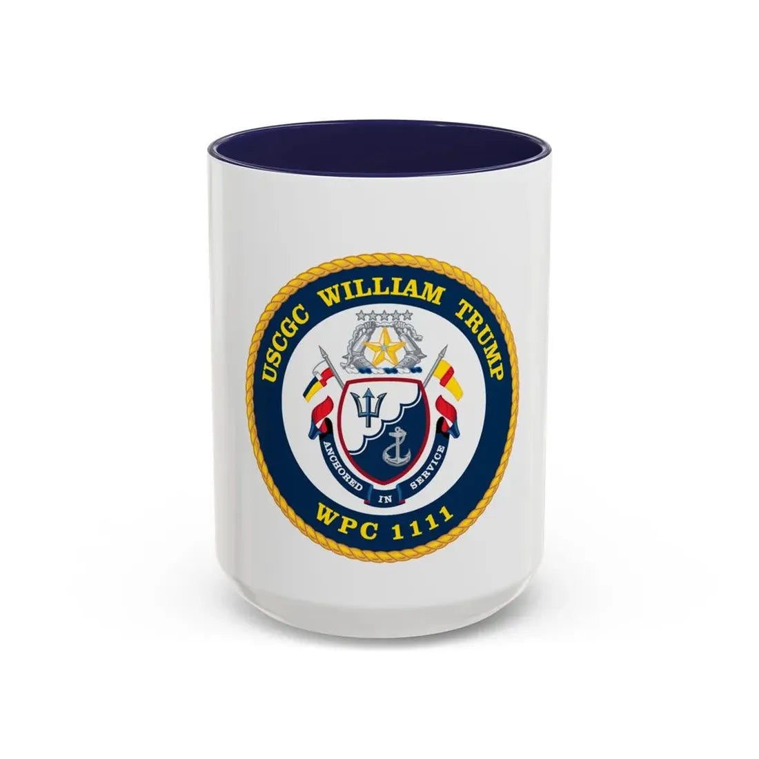 USCGC William Trump WPC 1111 (U.S. Coast Guard) Accent Coffee Mug 15oz Navy - Go Mug Yourself