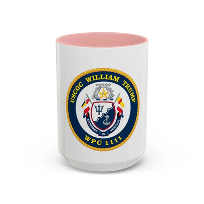 USCGC William Trump WPC 1111 (U.S. Coast Guard) Accent Coffee Mug 15oz Pink - Go Mug Yourself