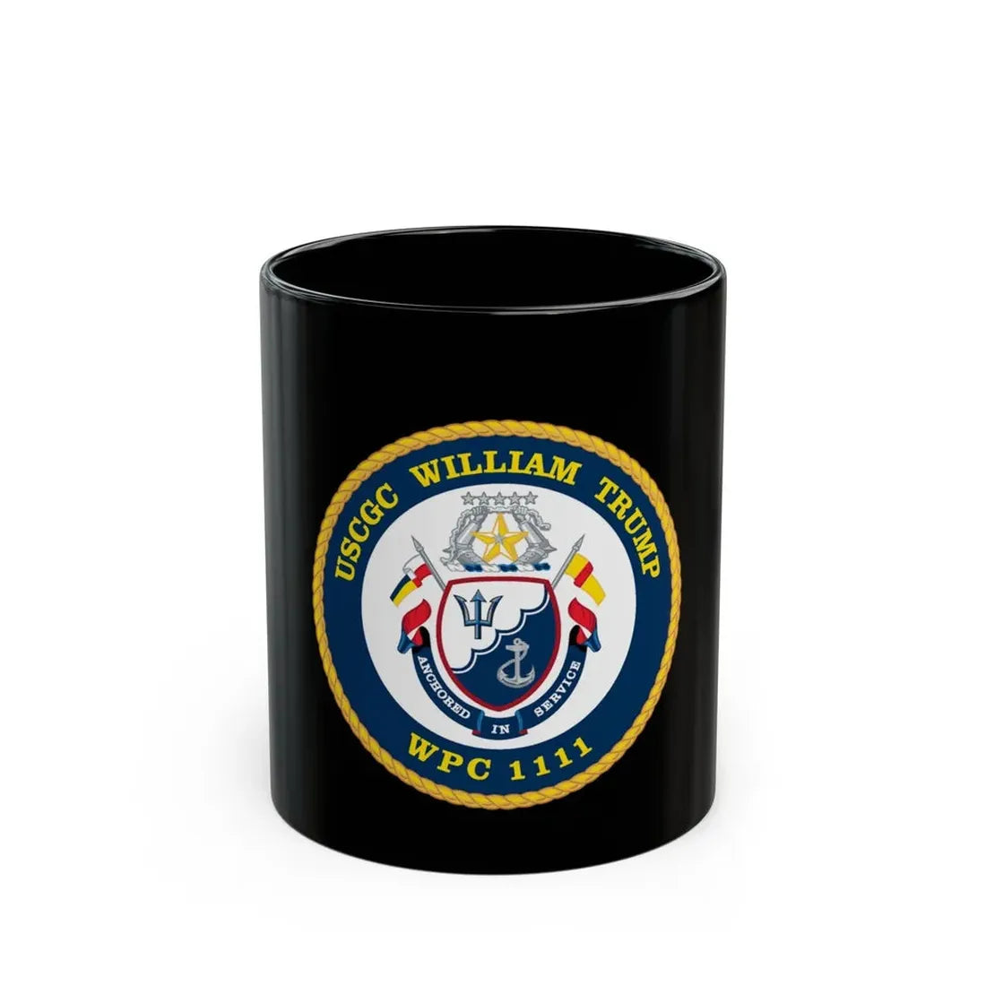 USCGC William Trump WPC 1111 (U.S. Coast Guard) Black Coffee Mug 11oz - Go Mug Yourself