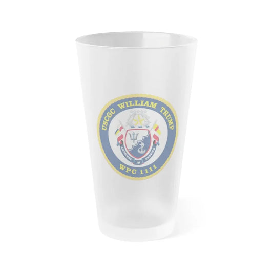 USCGC William Trump WPC 1111 (U.S. Coast Guard) Frosted Pint Glass 16oz Default Title - Go Mug Yourself