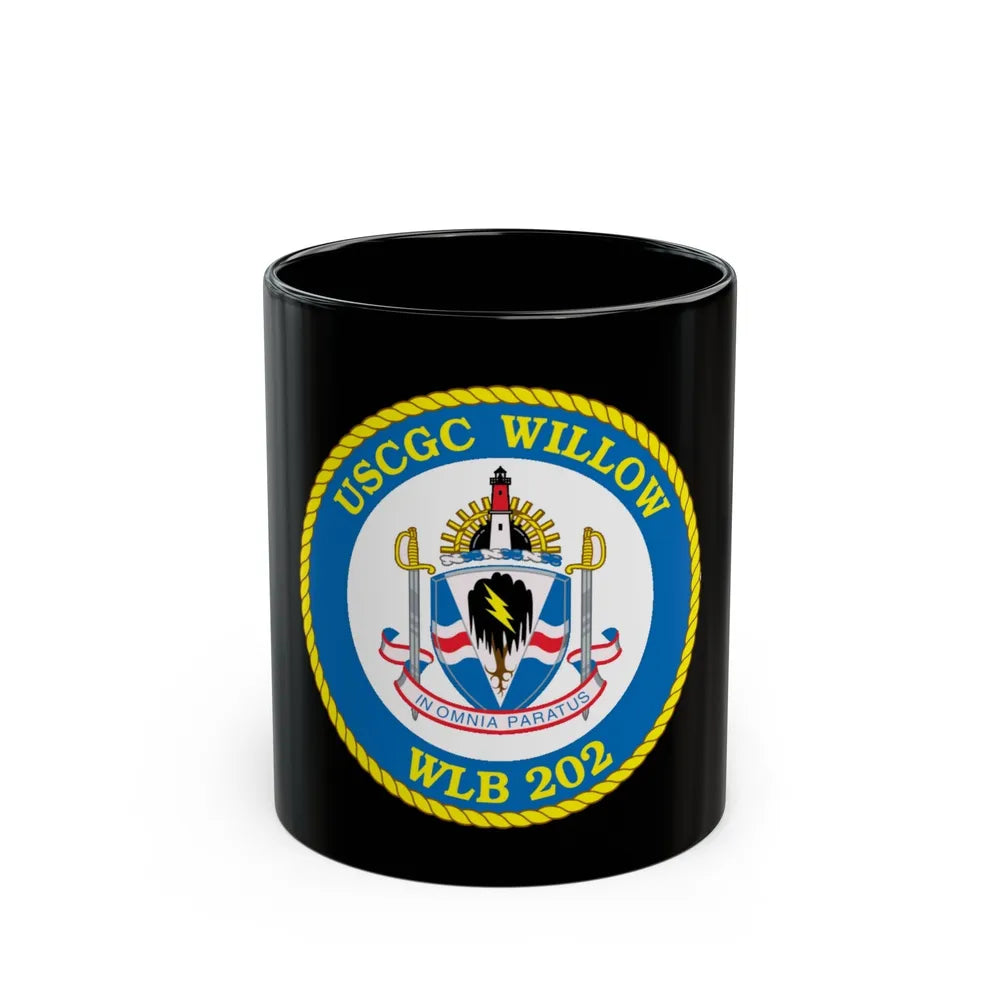 USCGC Willow WLB 202 (U.S. Coast Guard) Black Coffee Mug-11oz-Go Mug Yourself