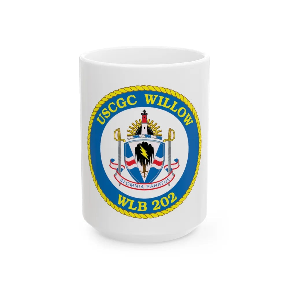 USCGC Willow WLB 202 (U.S. Coast Guard) White Coffee Mug-15oz-Go Mug Yourself