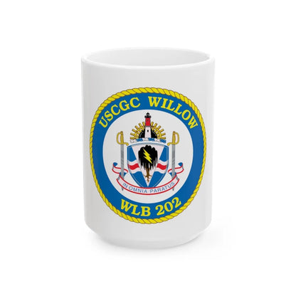 USCGC Willow WLB 202 (U.S. Coast Guard) White Coffee Mug-15oz-Go Mug Yourself