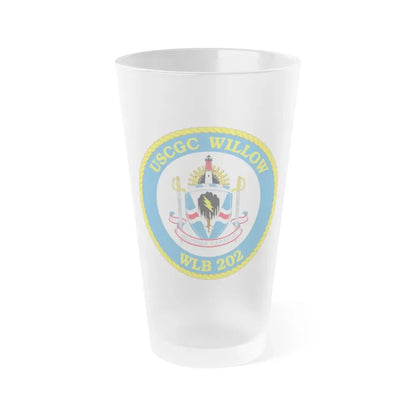 USCGC Willow WLB 202 (U.S. Coast Guard) Frosted Pint Glass 16oz Default Title - Go Mug Yourself
