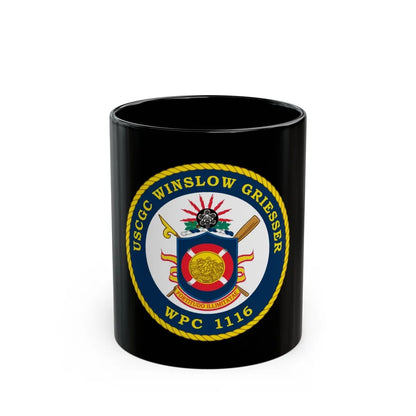 USCGC Winslow Griesser (U.S. Coast Guard) Black Coffee Mug-11oz-Go Mug Yourself