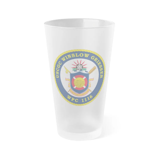 USCGC Winslow Griesser (U.S. Coast Guard) Frosted Pint Glass 16oz-Go Mug Yourself