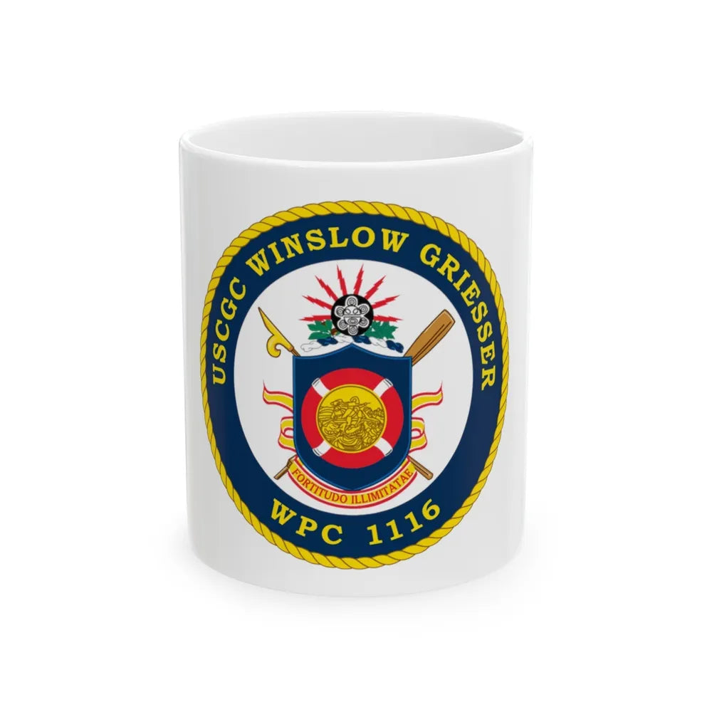 USCGC Winslow Griesser (U.S. Coast Guard) White Coffee Mug-11oz-Go Mug Yourself