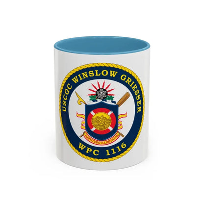 USCGC Winslow Griesser (U.S. Coast Guard) Accent Coffee Mug 11oz Light Blue - Go Mug Yourself