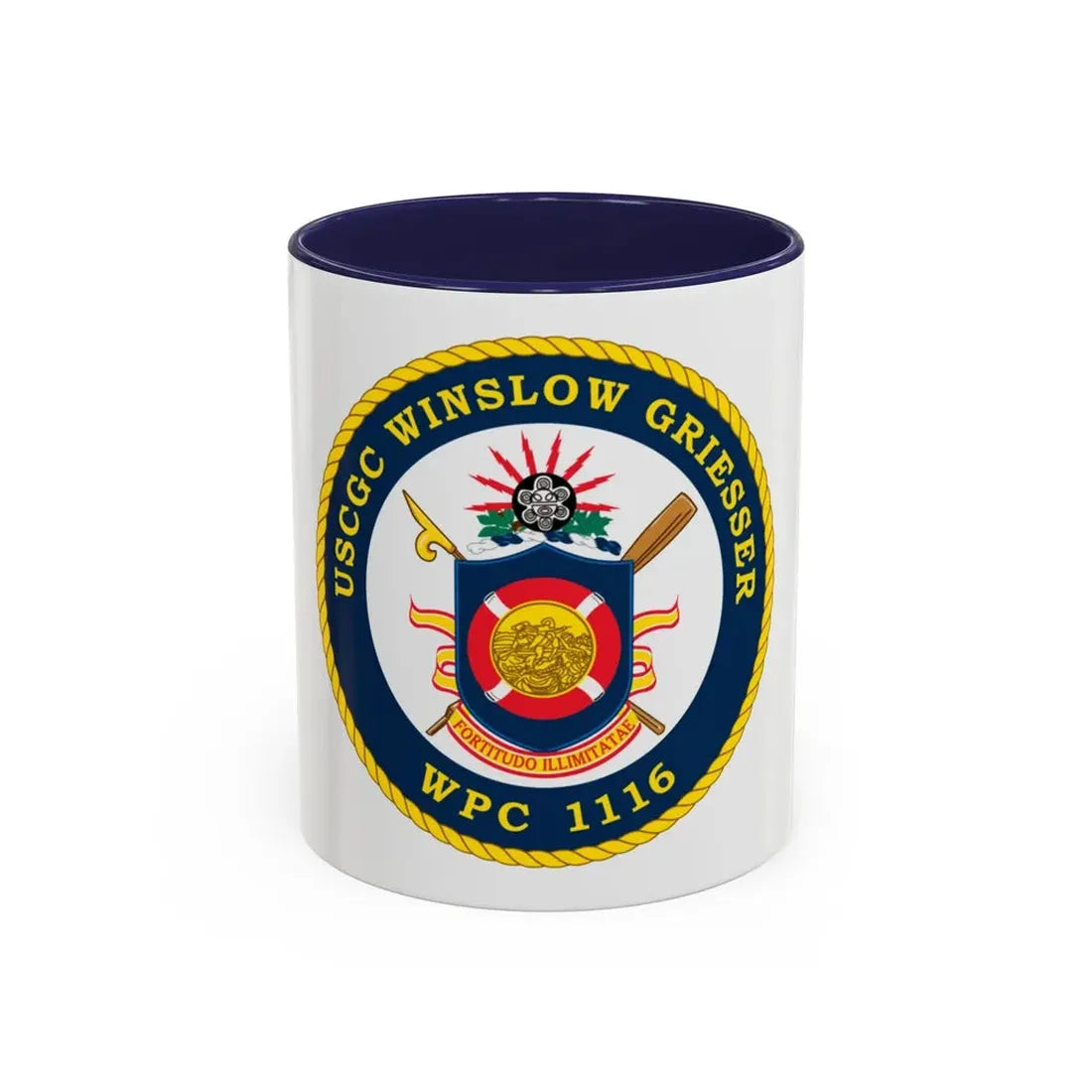 USCGC Winslow Griesser (U.S. Coast Guard) Accent Coffee Mug 11oz Navy - Go Mug Yourself