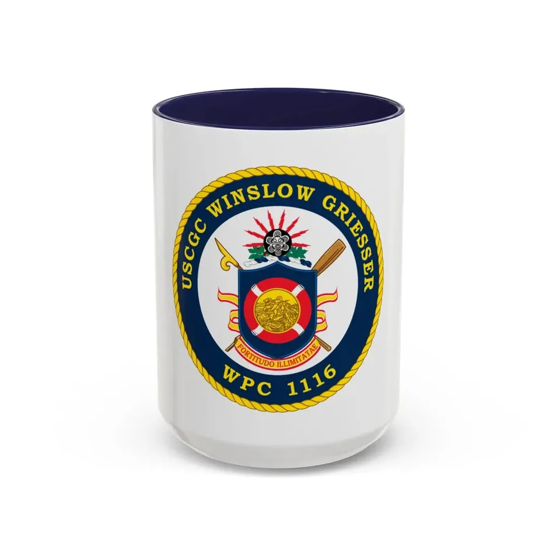 USCGC Winslow Griesser (U.S. Coast Guard) Accent Coffee Mug 15oz Navy - Go Mug Yourself