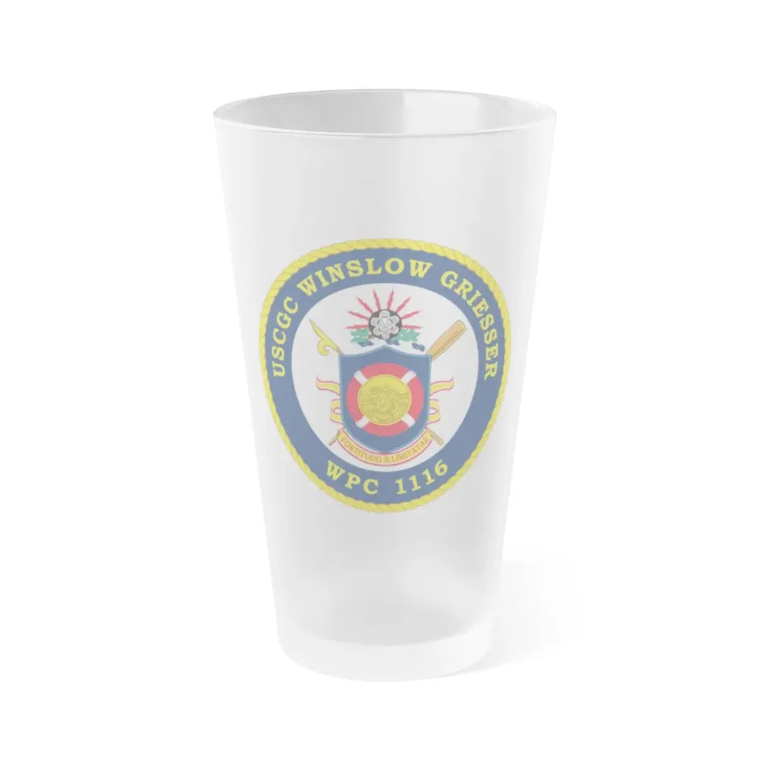 USCGC Winslow Griesser (U.S. Coast Guard) Frosted Pint Glass 16oz Default Title - Go Mug Yourself