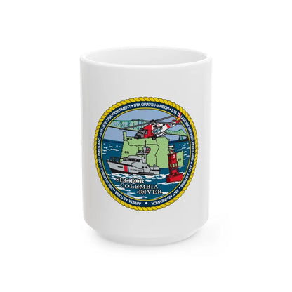 USCGS Columbia River (U.S. Coast Guard) White Coffee Mug-15oz-Go Mug Yourself