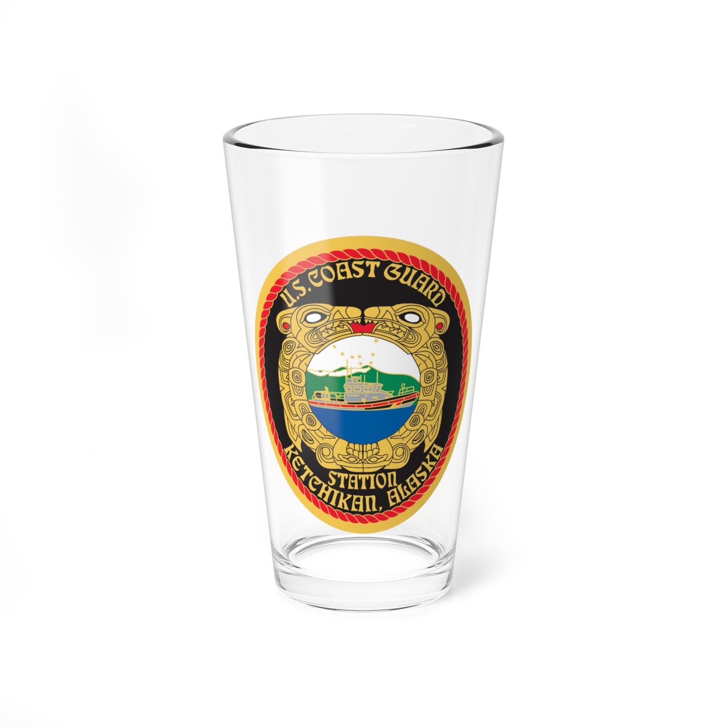 USCGS Ketchikan (U.S. Coast Guard) Pint Glass 16oz-16oz-Go Mug Yourself