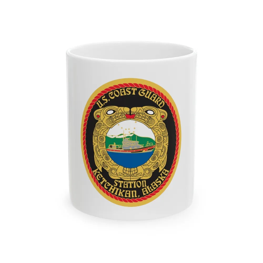 USCGS Ketchikan (U.S. Coast Guard) White Coffee Mug-11oz-Go Mug Yourself