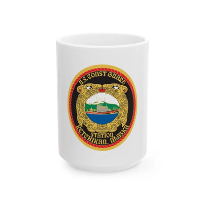 USCGS Ketchikan (U.S. Coast Guard) White Coffee Mug-15oz-Go Mug Yourself