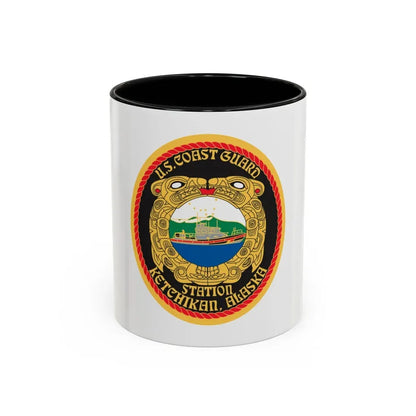 USCGS Ketchikan (U.S. Coast Guard) Accent Coffee Mug 11oz Black - Go Mug Yourself