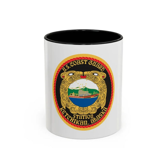 USCGS Ketchikan (U.S. Coast Guard) Accent Coffee Mug 11oz Black - Go Mug Yourself