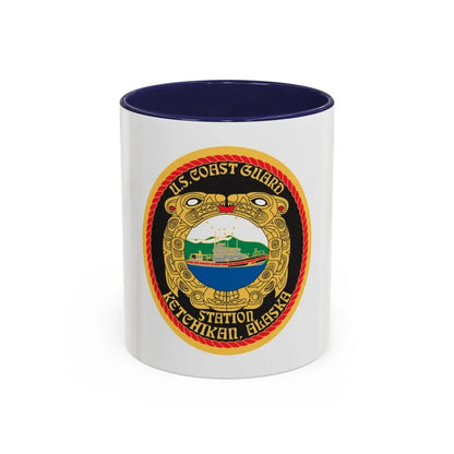 USCGS Ketchikan (U.S. Coast Guard) Accent Coffee Mug 11oz Navy - Go Mug Yourself
