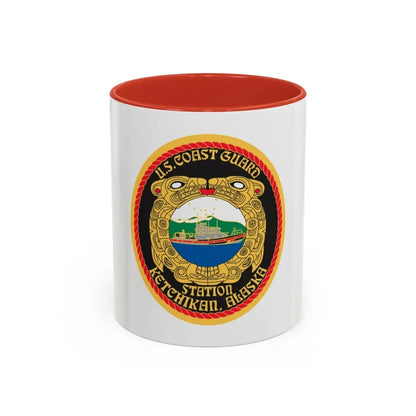 USCGS Ketchikan (U.S. Coast Guard) Accent Coffee Mug 11oz Red - Go Mug Yourself