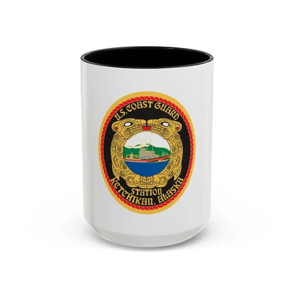 USCGS Ketchikan (U.S. Coast Guard) Accent Coffee Mug 15oz Black - Go Mug Yourself