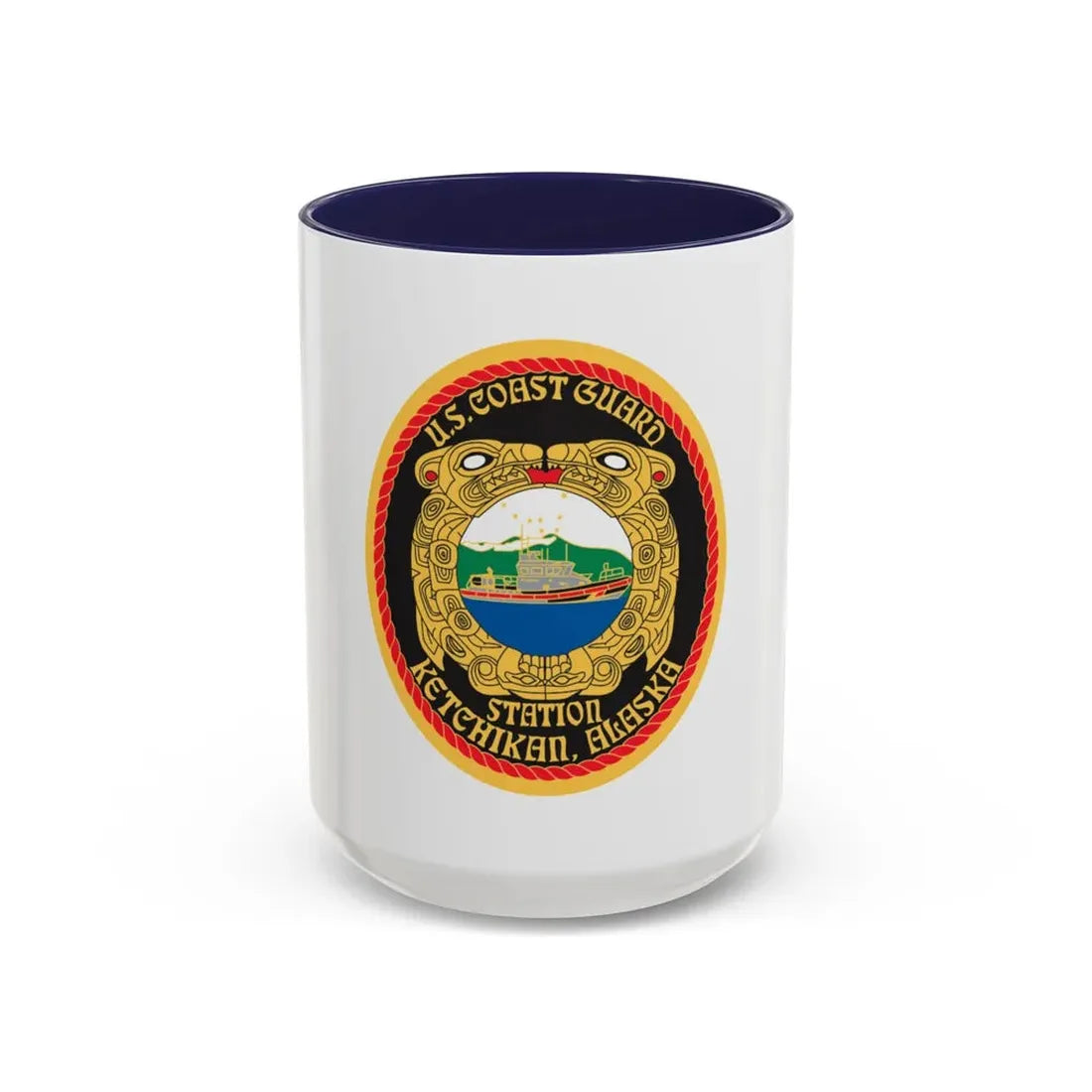 USCGS Ketchikan (U.S. Coast Guard) Accent Coffee Mug 15oz Navy - Go Mug Yourself