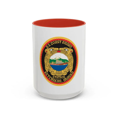 USCGS Ketchikan (U.S. Coast Guard) Accent Coffee Mug 15oz Red - Go Mug Yourself
