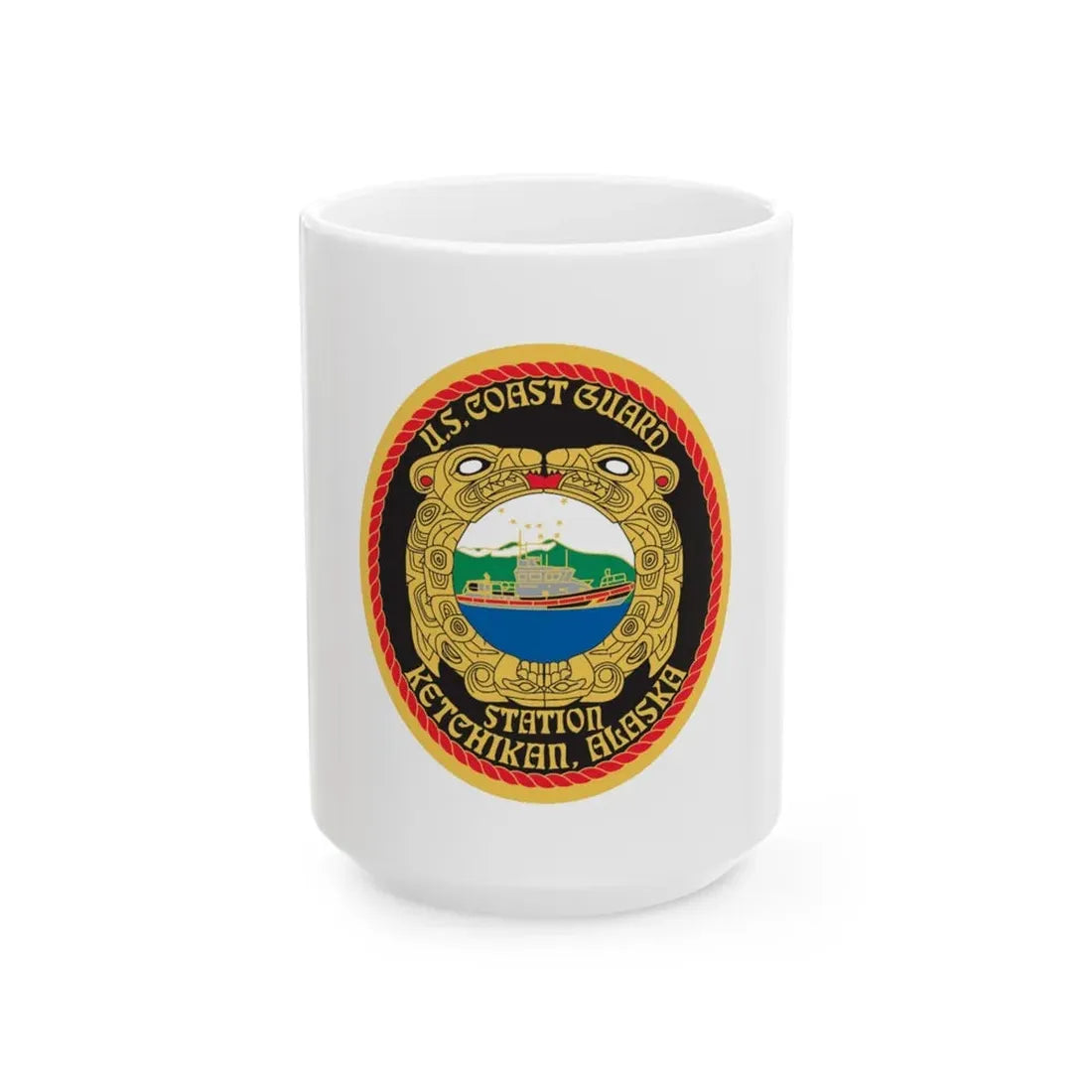 USCGS Ketchikan (U.S. Coast Guard) White Coffee Mug 15oz - Go Mug Yourself