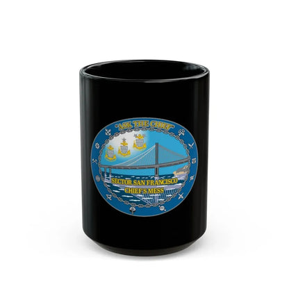 USCGS San Francisco Ask The Chief (U.S. Coast Guard) Black Coffee Mug 15oz - Go Mug Yourself