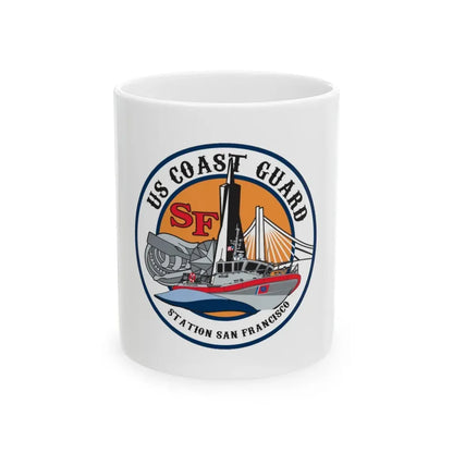 USCGS San Francisco Station (U.S. Coast Guard) White Coffee Mug 11oz - Go Mug Yourself