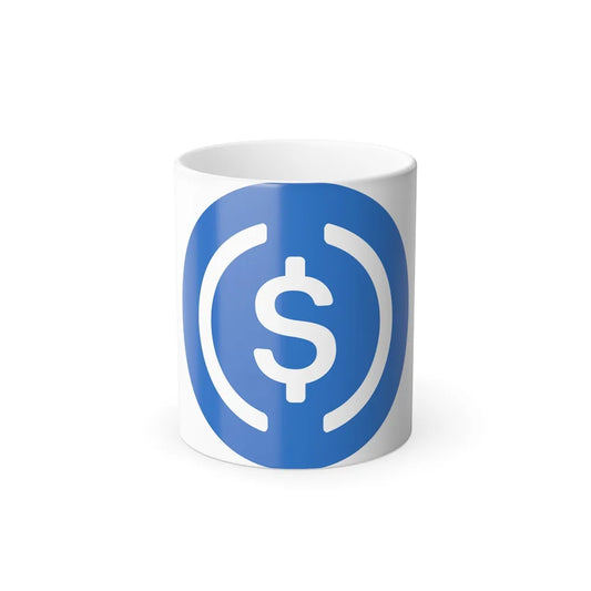 USD COIN USDC (Cryptocurrency) Color Changing Mug 11oz-11oz-Go Mug Yourself