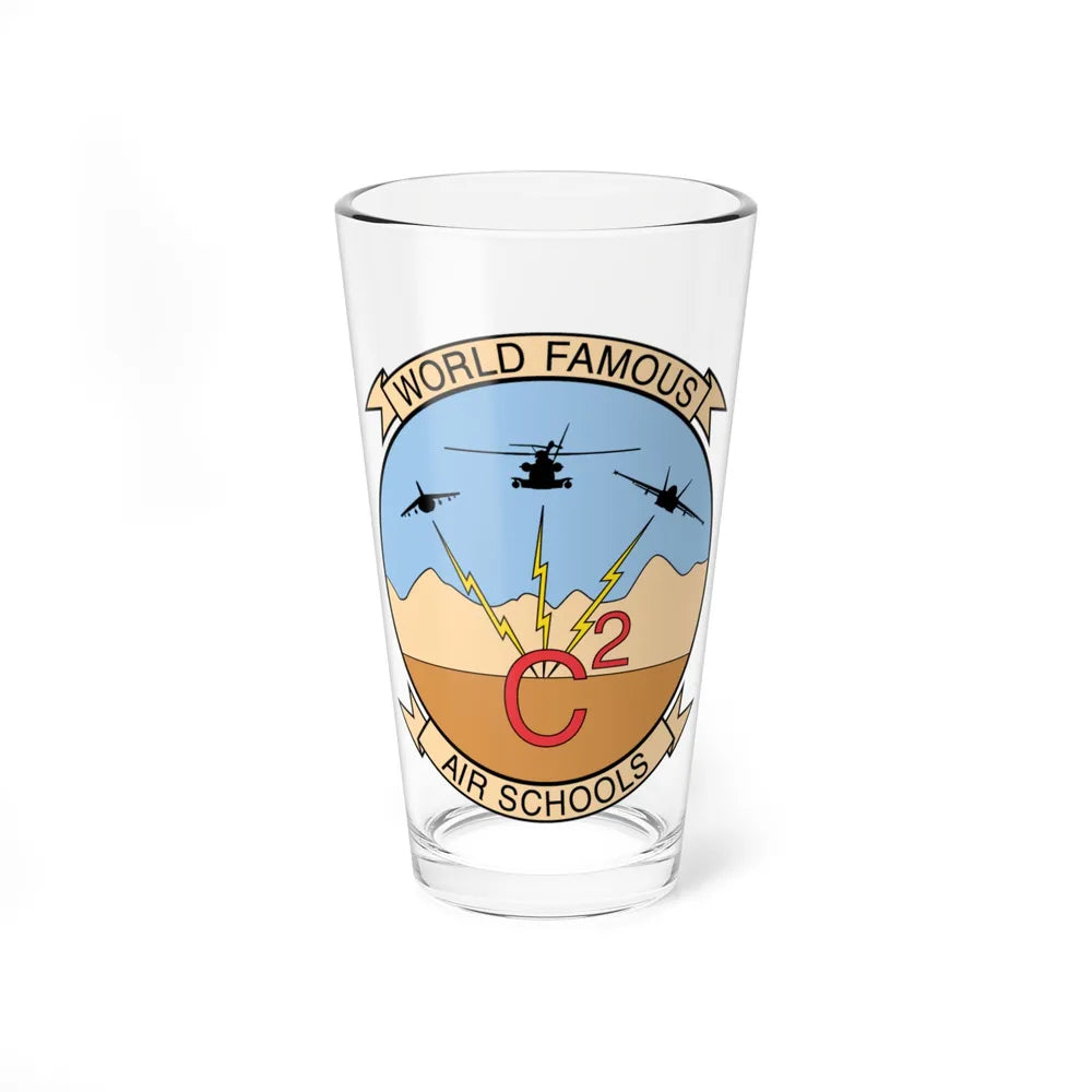 USMC Air Schools (USMC) Pint Glass 16oz-16oz-Go Mug Yourself