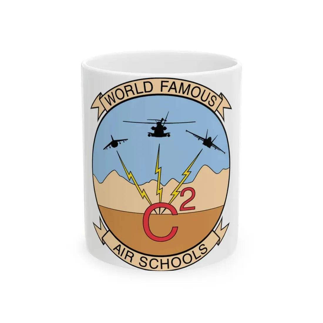 USMC Air Schools (USMC) White Coffee Mug 11oz - Go Mug Yourself