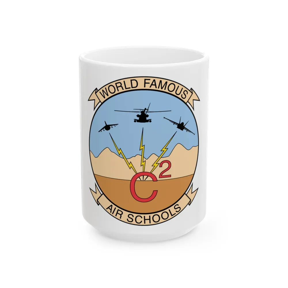 USMC Air Schools (USMC) White Coffee Mug-15oz-Go Mug Yourself