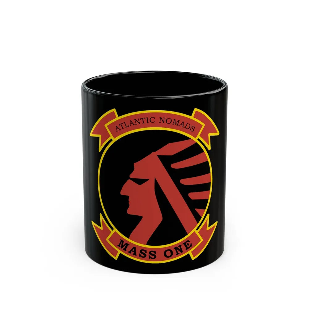 USMC Atlantic Nomads Mass One (USMC) Black Coffee Mug-11oz-Go Mug Yourself