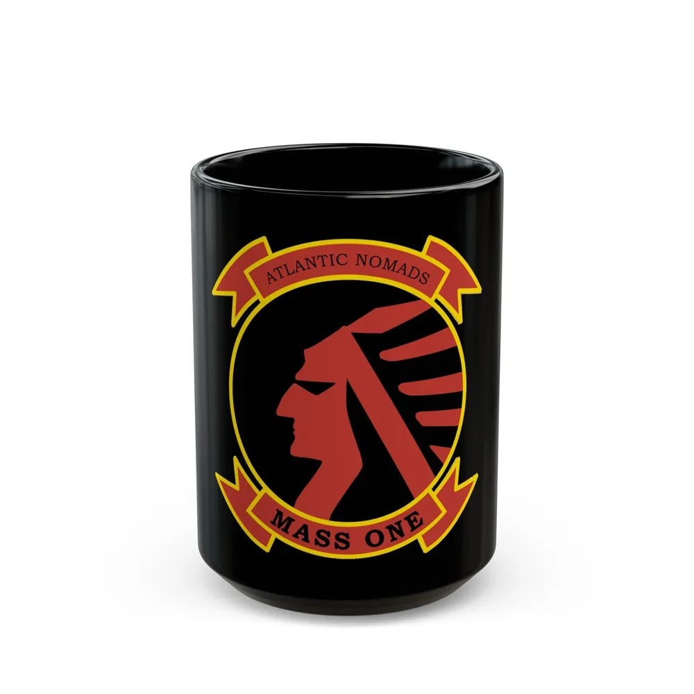 USMC Atlantic Nomads Mass One (USMC) Black Coffee Mug-15oz-Go Mug Yourself