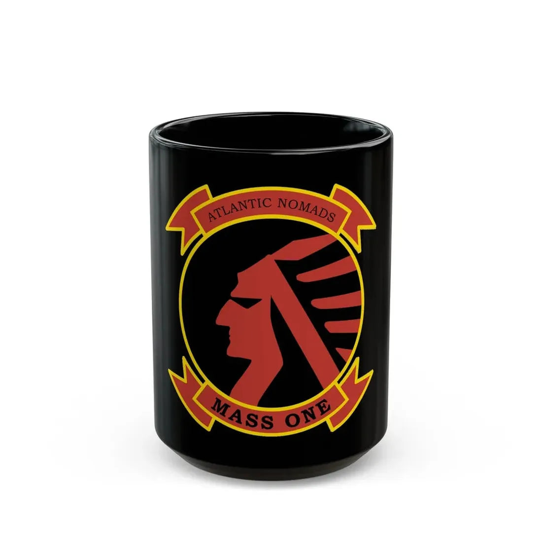 USMC Atlantic Nomads Mass One (USMC) Black Coffee Mug 15oz - Go Mug Yourself