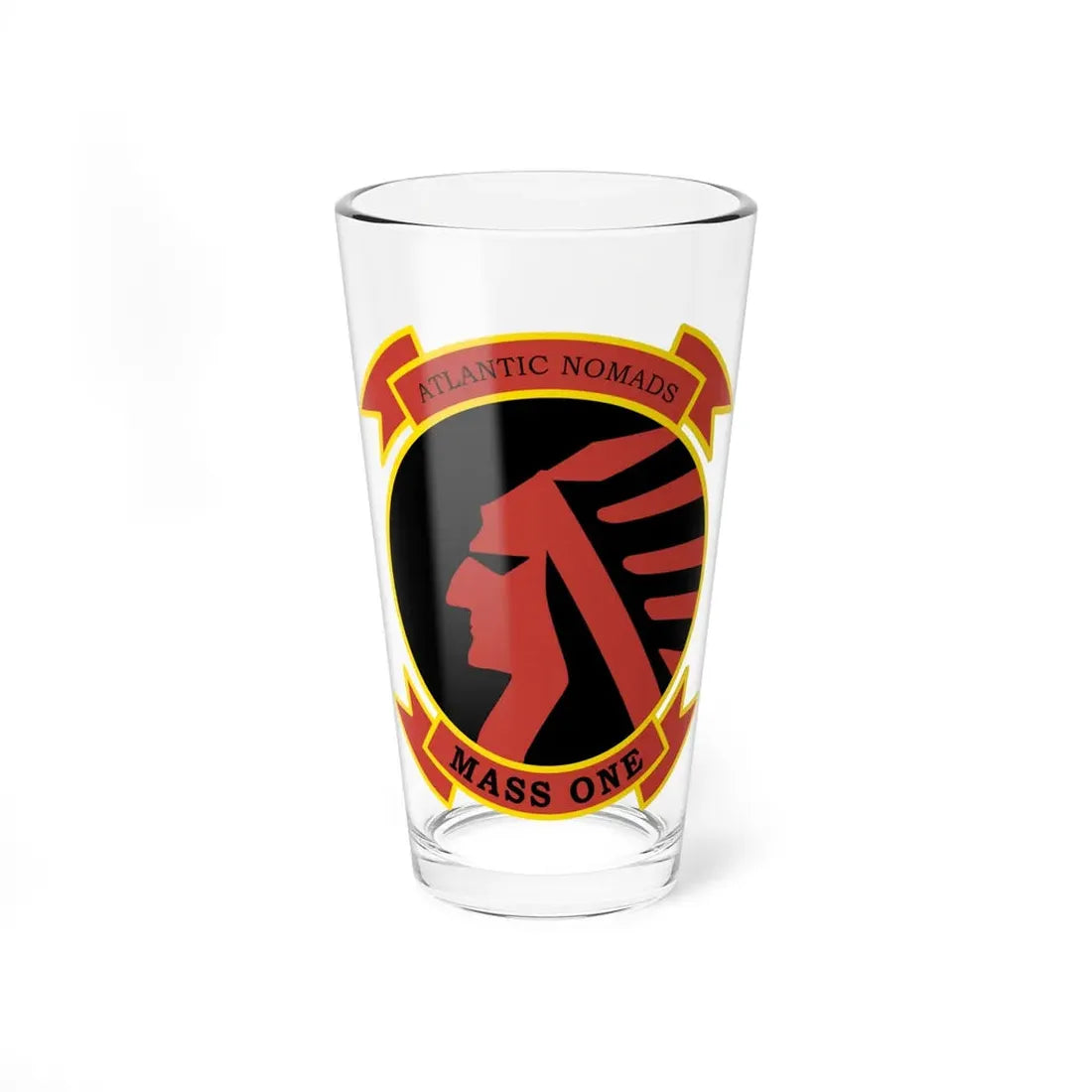 USMC Atlantic Nomads Mass One (USMC) Pint Glass 16oz 16oz - Go Mug Yourself