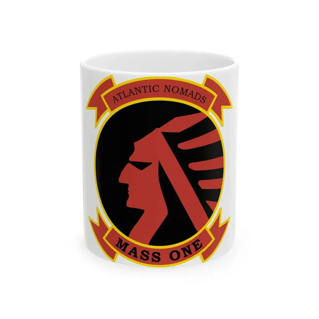USMC Atlantic Nomads Mass One (USMC) White Coffee Mug 11oz - Go Mug Yourself