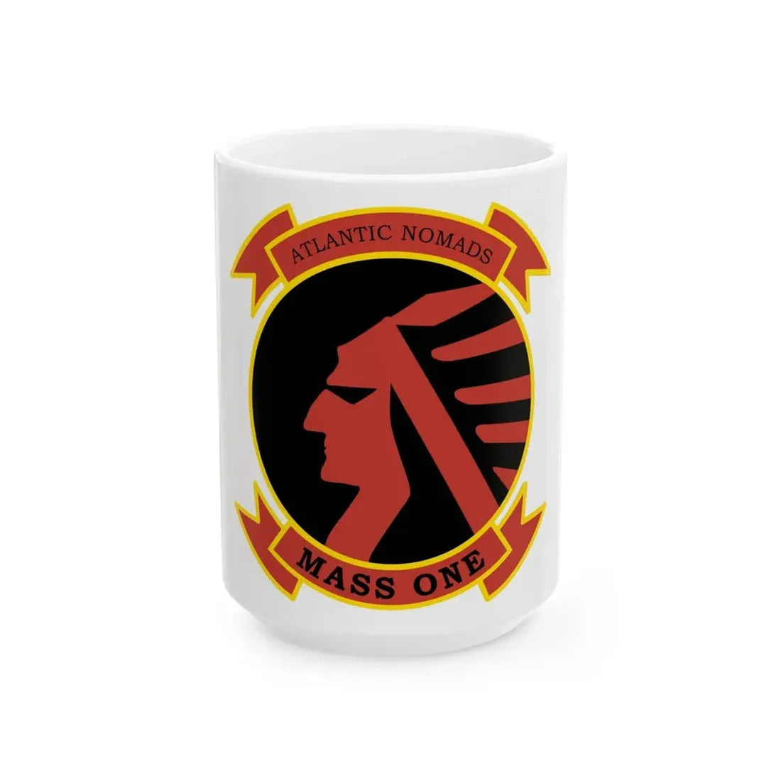 USMC Atlantic Nomads Mass One (USMC) White Coffee Mug 15oz - Go Mug Yourself