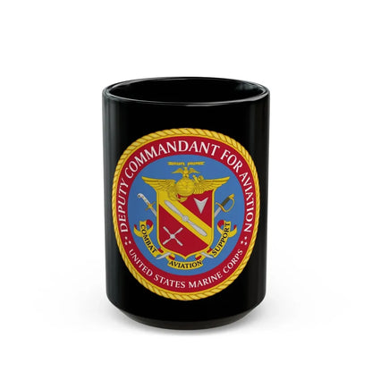 USMC Deputy Commandant for Aviation (USMC) Black Coffee Mug 15oz - Go Mug Yourself