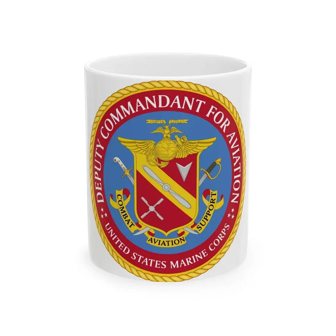 USMC Deputy Commandant for Aviation (USMC) White Coffee Mug 11oz - Go Mug Yourself