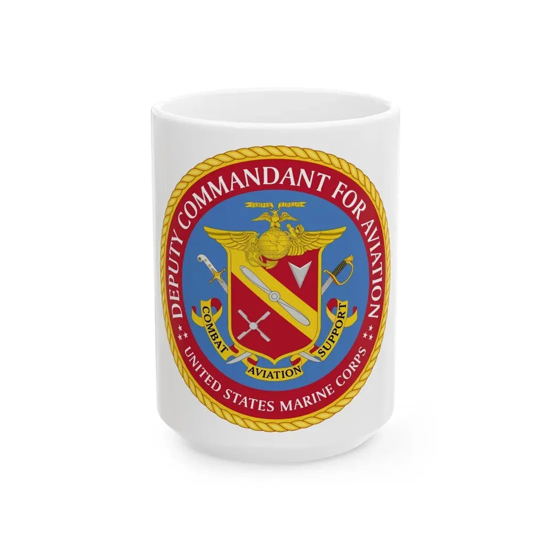 USMC Deputy Commandant for Aviation (USMC) White Coffee Mug 15oz - Go Mug Yourself