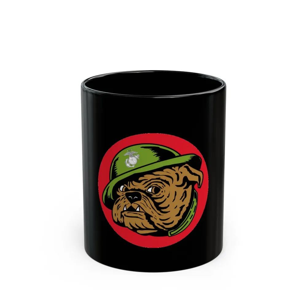 USMC Devil Dog (USMC) Black Coffee Mug-11oz-Go Mug Yourself