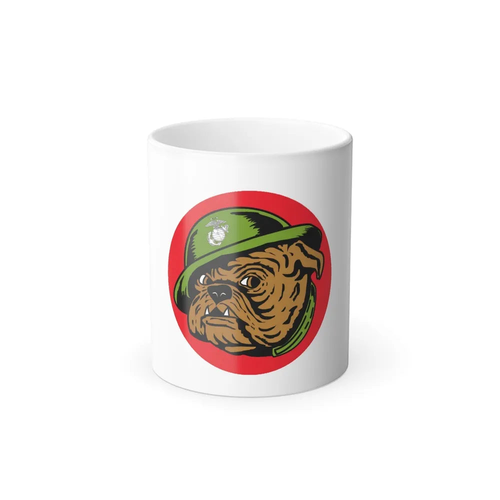 USMC Devil Dog (USMC) Color Changing Mug 11oz-11oz-Go Mug Yourself