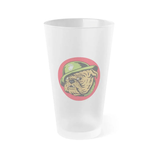 USMC Devil Dog (USMC) Frosted Pint Glass 16oz Default Title - Go Mug Yourself