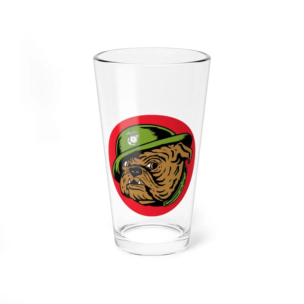 USMC Devil Dog (USMC) Pint Glass 16oz-16oz-Go Mug Yourself