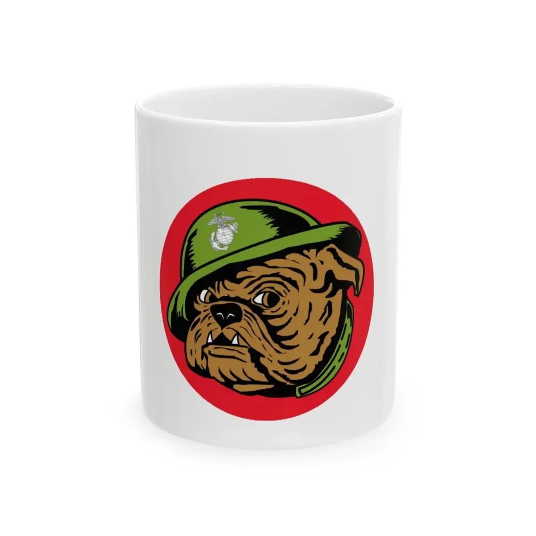 USMC Devil Dog (USMC) White Coffee Mug 11oz - Go Mug Yourself